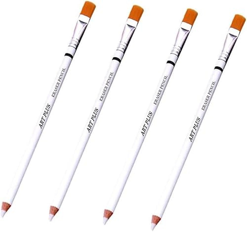 Hyleara Radiergummi Stift Mit Bürste, Radierstift Eraser pen, Erasable pen, Art Supplies Radierer, Künstlerbedarf, Radiergummistift, Knetradiergummi, Radiergummis Zeichnen für Skizzen, Highlights