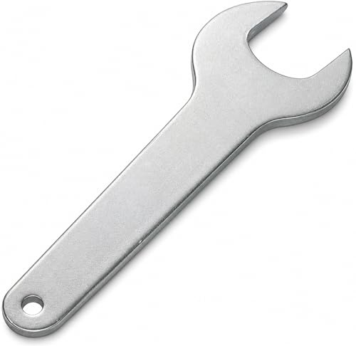 NAVOYS Steel Gas Bottle Spanner Wrench – Heavy Duty Metal LPG Cylinder Tool for Gas Regulators, Plumbing, Heating Systems & Maintenance – Rust Resistant Multi-Purpose Utility Spanner with Hanging Hole