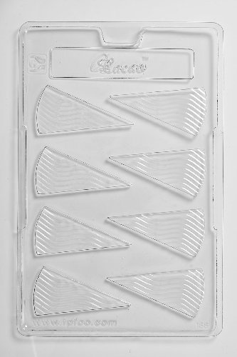 Triangles (Wavy) Cake Decoration Chocolate Mould 8 Cavity x 5