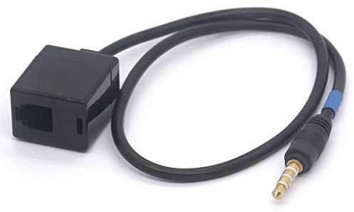 Headset Buddy RJ9 4P4C Female to 3.5mm Male Cell Phone Adapter Cable for Cisco, Avaya Telephone 40cm