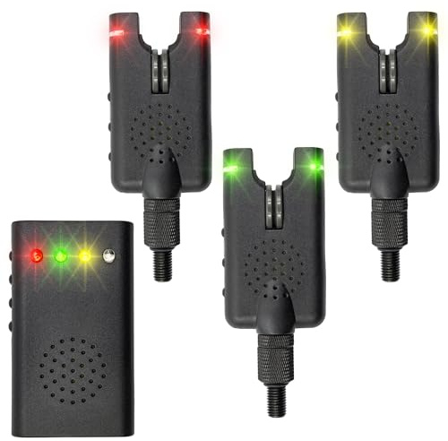 BAT Tackle Funkbissanzeiger Set Flathead XS 3+1 im Koffer - Kompaktes und zuverlässiges Bissanzeigerset