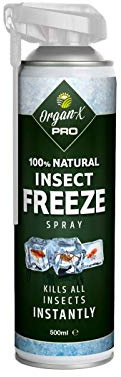 Organ-X Pro Natural Insect Freeze Killer 500ml Spray - Instant Organic Control