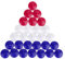 BESPORTBLE 50pcs Plastic Golf Ball Position Marker Round Flat Golft Marker Mark (Random Color)