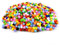 wangjiangda Pompoms zum Basteln 8mm 1000 Stücke Bunt Mini Pompons Pompom Bälle Kleine Bommeln, Bunte Plüschbälle für Lustige DIY Kreative Handwerk