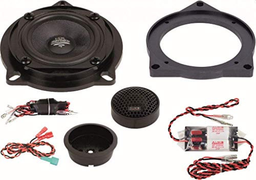 Audio System Xfit 100 BMW Uni EVO 2 Lautsprecher Set kompatibel mit BMW E/F/G-Series, Mini 80mm 2-Wege System für Front und Heck