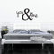 You & Me Schlafzimmer Wandtattoo Romantische Dekoration Vinyl Wandkunst Aufkleber Wohnzimmer Dekoration Neues Hochzeitsgeschenk 57X32Cm