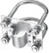 Bingfu Staffa del Morsetto dell'albero dell'antenna con Cavallotti Anti Ruggine Hardware di Montaggio del Tubo Pannello Morsetto per Esterna Antenna LoRa/Minatore Helium/WiFi/4G LTE/Radioamatoriale/TV