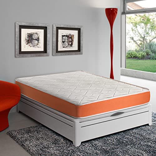 SmartCell Colchón Viscoelástico | 90x200 | Altura 18 cm | Alta Densidad | Máxima Ventilación | Antiácaros | Poliéter de Confort