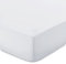 URBANARA Spannbettlaken Perpignan - Weiß - 90x200x28 cm 100% gekämmte Baumwolle – Bettlaken, Baumwoll-Laken, Perkal-Bettlaken, Betttuch, Haustuch
