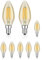 ledscom.de 8 Stück E14 LED Leuchtmittel, Kerze, extra warmweiß (2500 K), 4,1 W, 458lm, goldfarben