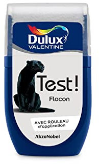Dulux Valentine Peinture Testeur Crème de Couleur - Murs et Boiseries - Mat - Couleur Flocon 30 ml