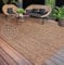 Paco Home Outdoor Teppich wetterfest & langlebig Flachgewebe in moderner Jute-Sisal-Optik in Naturtönen Gemustert Perfekt für Terrasse, Balkon, Garten & Küche, Grösse:120x160 cm, Farbe:Beige