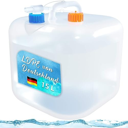 Reinalin Contenitore d'Acqua Pieghevole Tanica Acqua con Rubinetto 15L