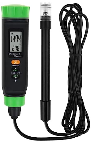 Digital Aufgelöst Sauerstoff Stifttyp Lang Kabel DO Meter ATC Wasser Qualität Prüfer mit Selbst Schwebend Sonde Lang Kabel Elektrode Und Niedrig Batterie Indikator