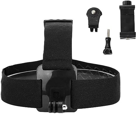 Stirnband Action Kamera, Verstellbarer Kopfband Halterung, Kopfgurt Kopfhalterung, In der Lage, Ein 4,5-7-Zoll-Telefon zu Halten, Geeignet, Um Sich Selbst zu Helfen, Den Ersten Blickwinkel zu Erfassen