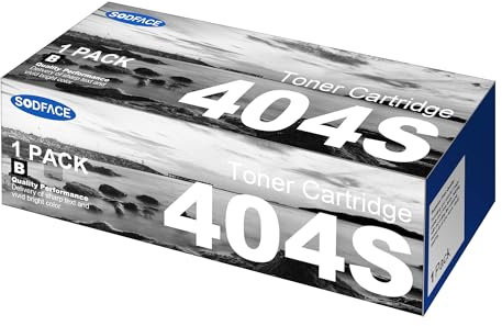 SODFACE CLT-K404S P404C Toner Kompatibel für Samsung C480W Toner für Xpress SL C480FW C48X C480 C480FN C430W C43X C430 CLT-404S CLT-K404S CLT-C404S CLT-Y404S CLT-M404S (Schwarz, 1er-Pack)