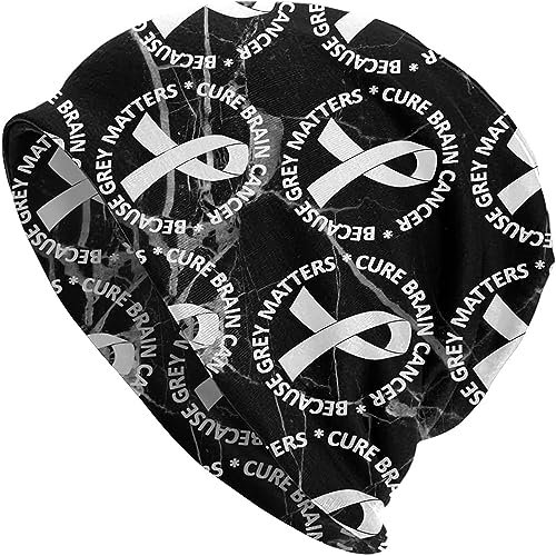 934 Mütze Brain Cancer Awareness Brain Tumor Thermo Strickmütze Unisex Strickmütze Leichte Wintermütze Für Herren Winter Sports