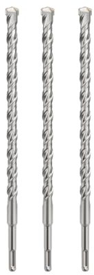 3tlg SDS Plus Bohrer 6 x 160mm,mit Hartmetall Spitze,Betonbohrer Ideal zum Bohren in Stein, Beton,Armierungseisen,Naturstein,Ziegelmauer