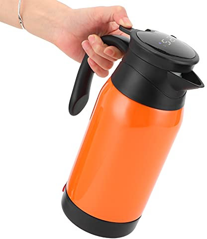 Caffettiera Per Auto, Bollitore Elettrico Per Auto con Display della Temperatura, Tazza Bollente da Viaggio 12V, Caffettiera Portatile, Tazza Riscaldante Per Veicoli, Per Camionisti Viaggiatori