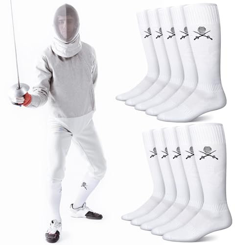 Glitopper 5 Paar Fechtsocken für Männer und Jugendliche, originelles Fechtgeschenk