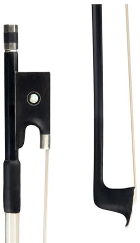 Anfänger Geige Bogen Professioneller Geigenbogen Aus Carbonfaser, Schwarze Carbon-Geigenbogenstange, Geeignet Für 4-4, 3-4, 1-2, 1-4, 1-8 (Color : 1-4)