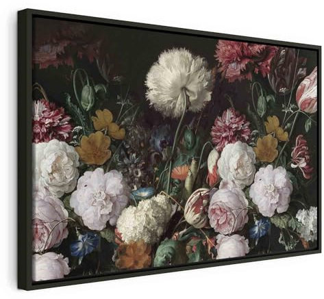 murando Bilder mit Rahmen 120x80 cm Wandbilder groß Leinwandbild XXL schwarzer Holzrahmen modern Wanddekoration Kunstdruck Wanddeko Wohnzimmer Schlafzimmer Natur Botanik Bunt