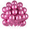 Globos Rosas Metalizados,50 Piezas Globos de Fiesta,Globos Metalizados Cumpleaños Rosaroja para Cumpleaños, Bodas Aniversario,Bautizos Comunion Baby Shower, Graduacion Fiesta Decoracion