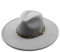 WOYUANSHA Cowboyhüte Damen Herren Fedoras Hut Panama Jazz Hut Kirche Panama Sombrero Cap Grau