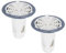 QUARKZMAN Valvola Antiriflusso Scarico Pavimento per Doccia, Valvola per Fognatura Antiodore Inserto Centrale Tappo Scarico Raccogli Capelli per Cucina Bagno Balcone, Bianco 2 Pezzi