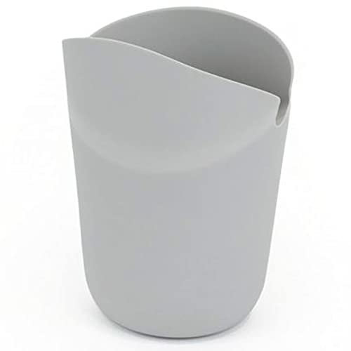 Acan Tradineur - Palomitero de Silicona para microondas, Recipiente, Cuenco Plegable para cocinar Palomitas de maíz, Libre de BPA, Apto para lavavajillas (Gris - 14,5 x 8 cm)