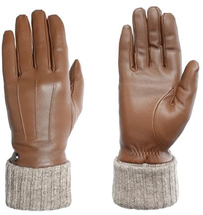 PEARLWOOD Damen Handschuh Lipa aus Schafleder mit Touch-Funktion | Hellbraun Größe S