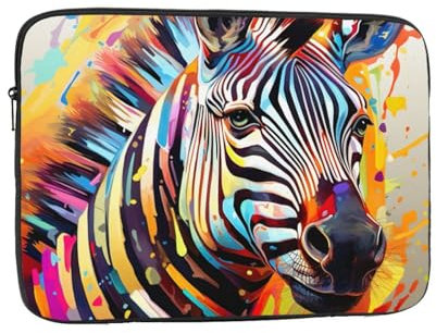 Abstract Animal Zebra Print Laptop Bag Collection Protective,Inner Bag Briefcases for Laptops Portable Bag Work