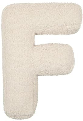 LUNCHS Buchstabenkissen, Initialenkissen, Buchstaben-Sofakissen, Buchstabenkissen mit englischem Alphabet von A bis Z für Sofa, Schlafzimmer, Wohnzimmerdekor (F)