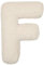LUNCHS Buchstabenkissen, Initialenkissen, Buchstaben-Sofakissen, Buchstabenkissen mit englischem Alphabet von A bis Z für Sofa, Schlafzimmer, Wohnzimmerdekor (F)
