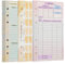 Skycase A6 Ringbuch Nachfüllset – Wochenplaner, Monatskalender & Budgetblätter (54+14+14) | 6-Loch für Filofax A6 | Organizer-Papier liniert/kariert | Premium Qualität