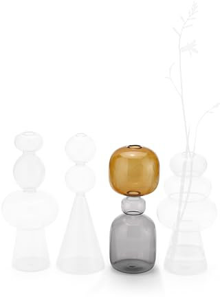PHILIPPI - CURIOSA Vasen - geometische Glaskunst in 4 Formen (Sanduhr)