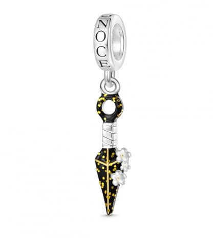 GNOCE Ciondolo Kunai con Fiore di Ciliegio Argento S925 Sterling Fit Bracciale/Collana Gioielli Regalo per Donne Ragazze Figlia