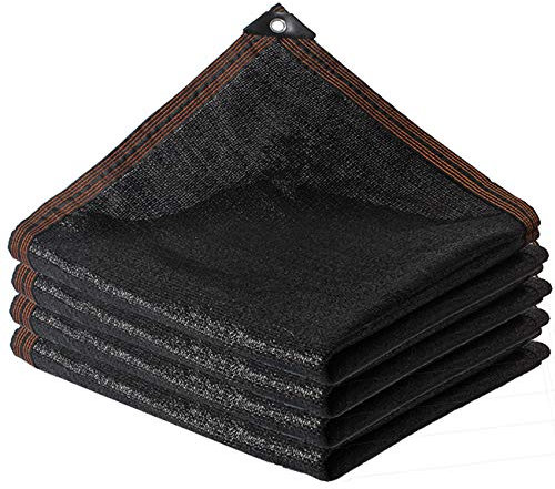 Netzstoff für den Außenbereich, Sonnenschutz, 90 % Sonnenschutz, Netzplane für Garten, Terrasse, Rasen, UV-beständig, schwarz für Dach, Blumen, Pflanzen, Gewächshaus und