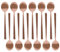 Argon Tableware Stainless Steel Teaspoons - 14.5cm - Copper - 12x Tea Spoons High Polished Metal Spoons 12-Piece Tea Coffee Sugar Spoon Cutlery Set