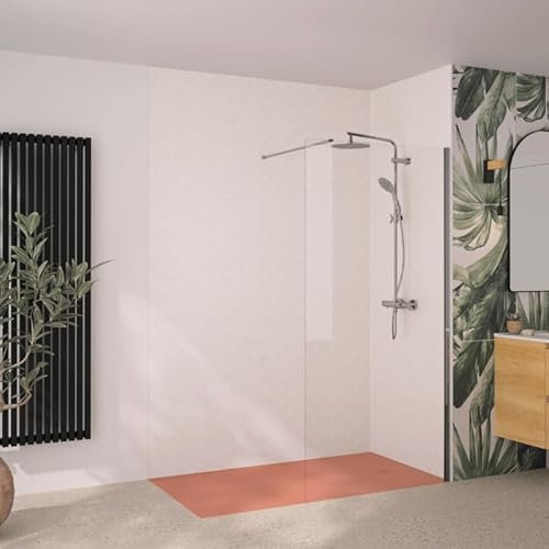 Paroi de douche transparent KINEDO Solo 6+ 100cm profilé Chromé