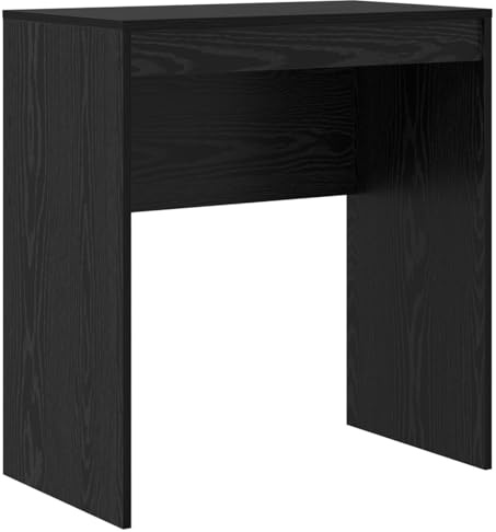 vidaXL Moderner Schreibtisch mit Aufbewahrungsschublade | Schwarz Eiche Holzwerkstoff Kompakte Größe 70 x 40 x 76 cm Ideal für Home & Office Nutzung Stylischer Tisch Rechteckig Study