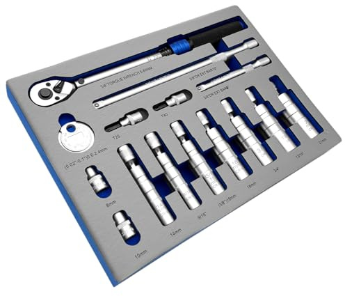 ZKTOOL 15PCS Universelles Magnetisches Zündkerzenschlüssel-Set | Mit Metrischen & SAE Größen, Inklusive Ratsche, Zündkerzenlehre und Verlängerungsstange für Einfachen Ausbau.