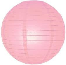 5 x Lampion schwer entflammbar Hellrosa 35 cm