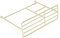 HOODANCOS Mini Wäscheständer aus für Puppenbekleidung Dekorativer Imitation Stoffständer Accessoire für Spielhäuser Gold