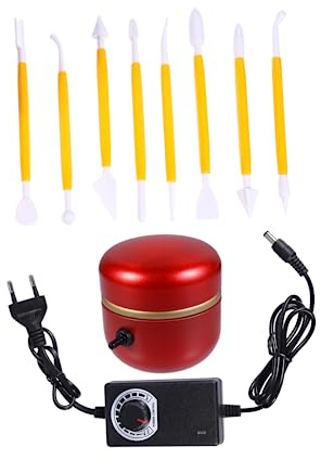 Angoily Tornio da Vasaio con Tavola Girevole Mini-Ceramica Macchina per Produzione di Argilla Forniture per Ceramica