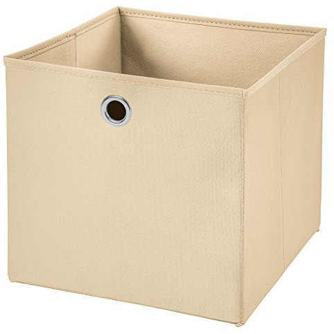 1 Stück Creme Faltbox 32 x 32 x 32 cm Aufbewahrungsbox faltbar