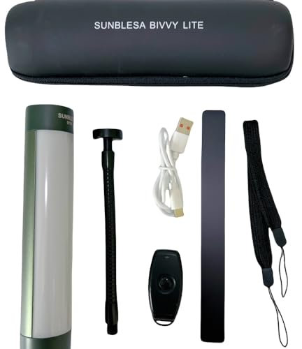Sunblesa Wiederaufladbare wasserdichte magnetische Fernbedienung Karpfenangeln Bivvy Light IR lite mit Bankstick-Lichtadapter Powerbank-Funktion