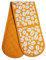Prime Homewares Orange Bean Design Pot Holder, Double Oven Glove, Tea Towels, Apron Orange Bean Design (Double Oven Glove)
