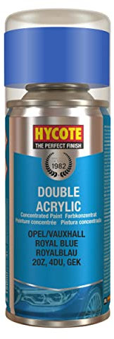 Hycote Double Acrylic Aerosol Car Spray Paint, Opel/Vauxhall - Royal Blue, 150 ml