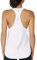 icyzone Canotta Sportiva da Donna Racerback Senza Maniche Top per Yoga Palestra Pilate (S,Bianco)
